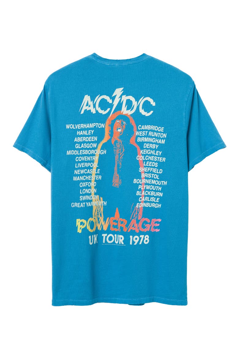 AC/DC Powerage Cotton Graphic T-Shirt, Alternate, color, BLUE ASTER