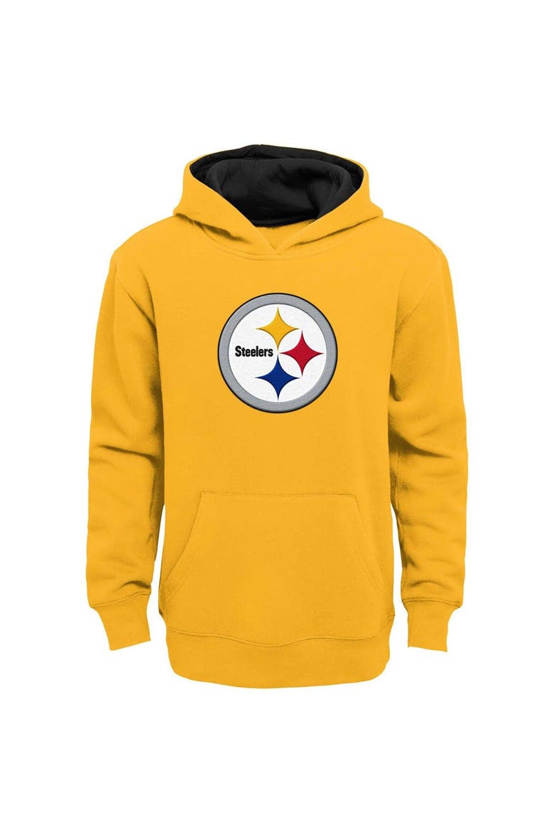 Youth Gold Pittsburgh Steelers Prime Pullover Hoodie, Main, color, Gold