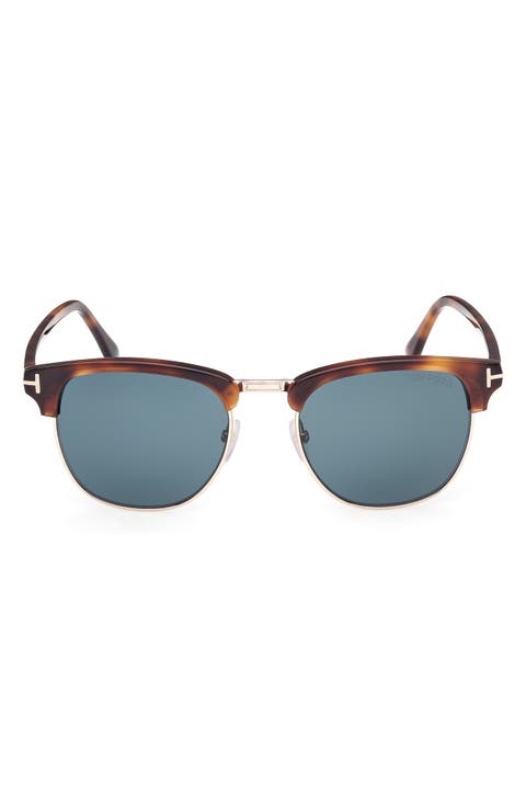 53mm Browline Square Sunglasses