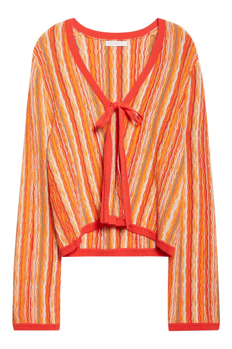 Daniela Stripe Cardigan, Alternate, color, CRIMSON COMBO STRIPE