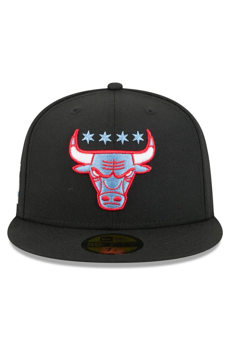 Men's New Era Black Chicago Bulls 2025/26 City Edition Alternate 59FIFTY Fitted Hat, Alternate, color, Black