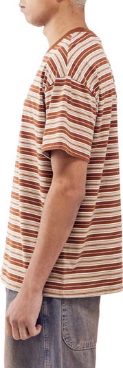 Sand Stripe Cotton T-Shirt
