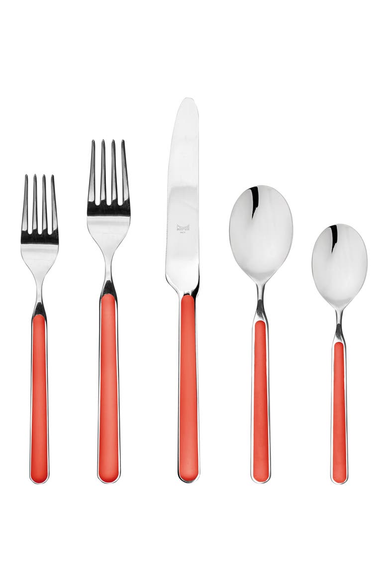 Fantasia 5-Piece Place Setting, Main, color, NEW CORAL