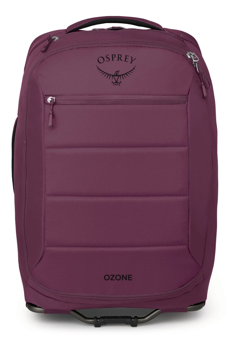 Ozone Two-Wheel 40-Liter Carry-On Suitcase, Main, color, MOODY BURGUNDY