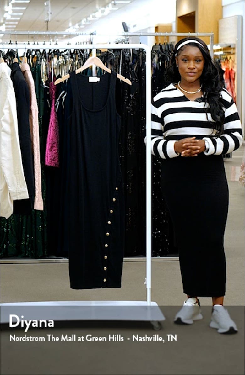 Snap Detail Sleeveless Dress, sales video thumbnail