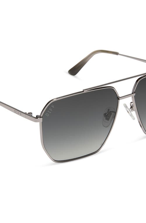 Diff Berkely 59mm Polarized Gradient Navigator Sunglasses In Gray