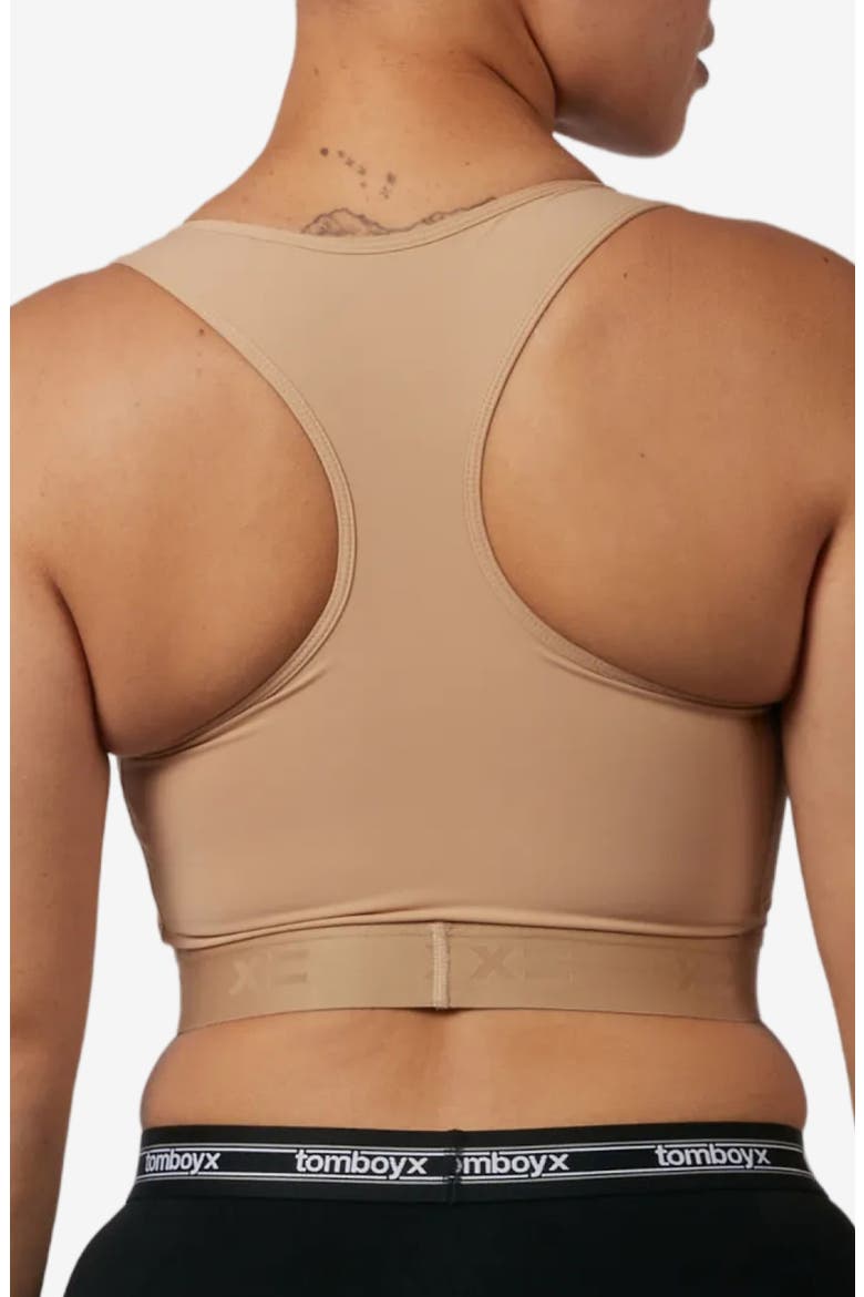 Compression Plus Racerback Crop Top, Alternate, color, CHAI
