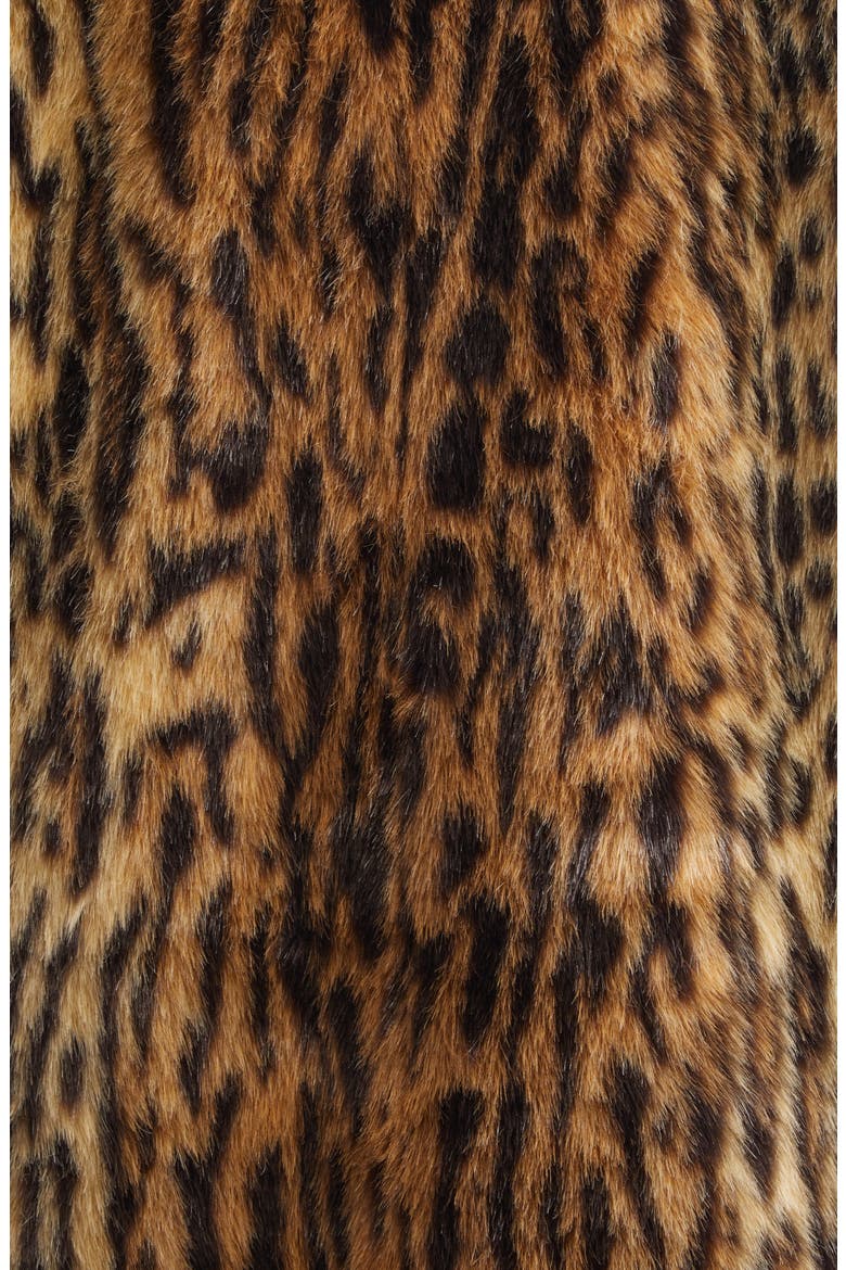 Marceline Leopard Print Faux Fur Coat, Alternate, color, LEO