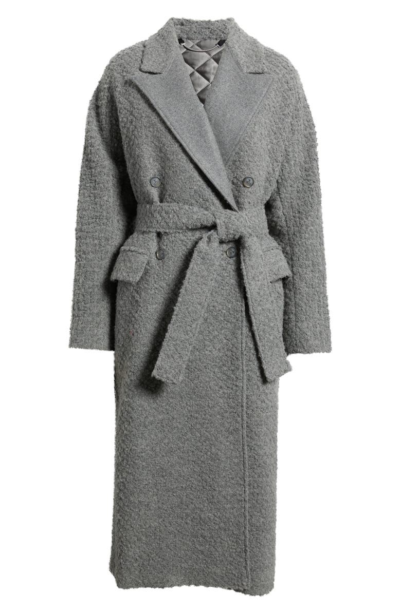 BOSS Capady Belted Coat, Alternate, color, Pebble Melange