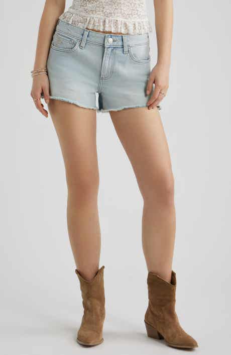 Festival Fray Hem Denim Shorts