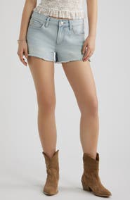 BP. Festival Fray Hem Denim Shorts