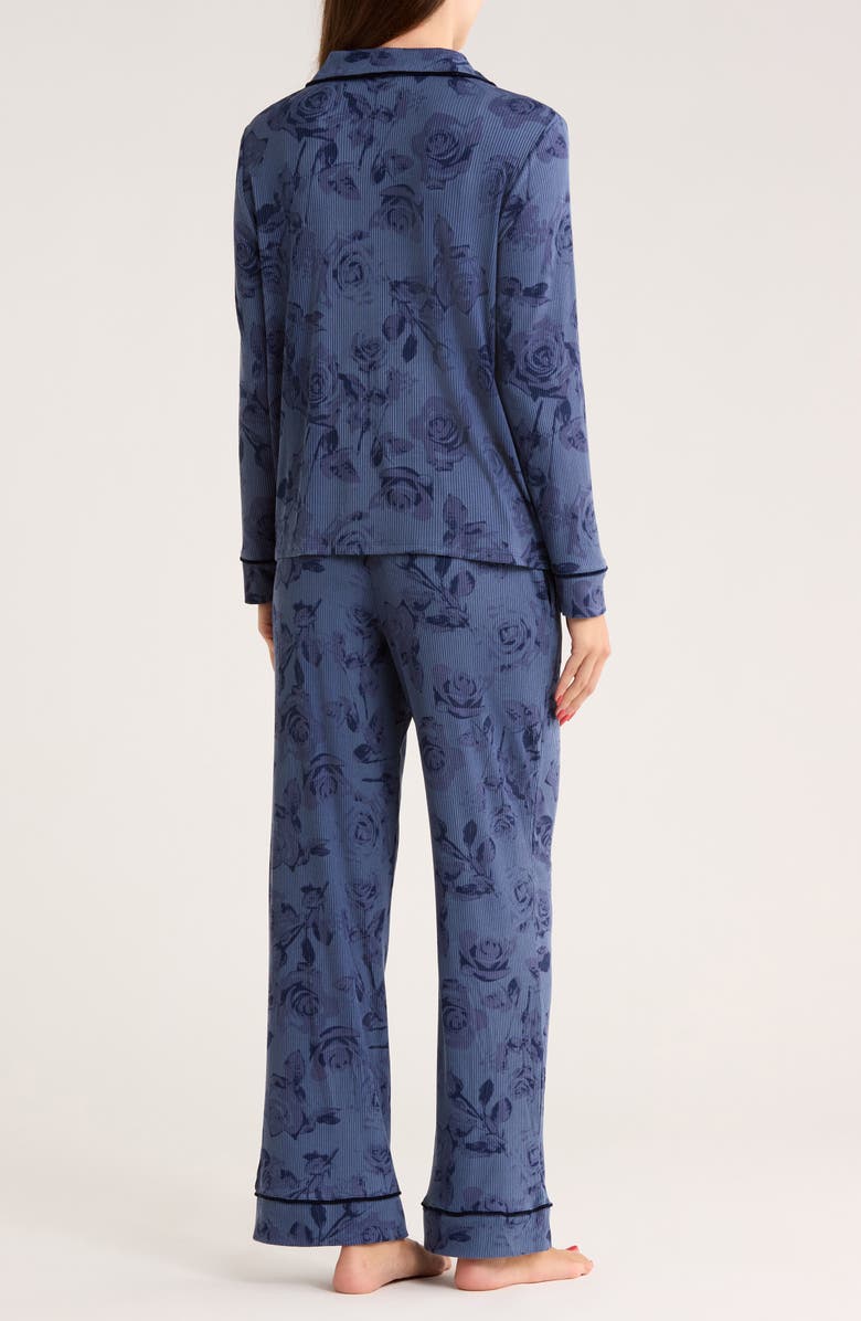 JACLYN Notch Collar Pajamas, Alternate, color, Rose Impression