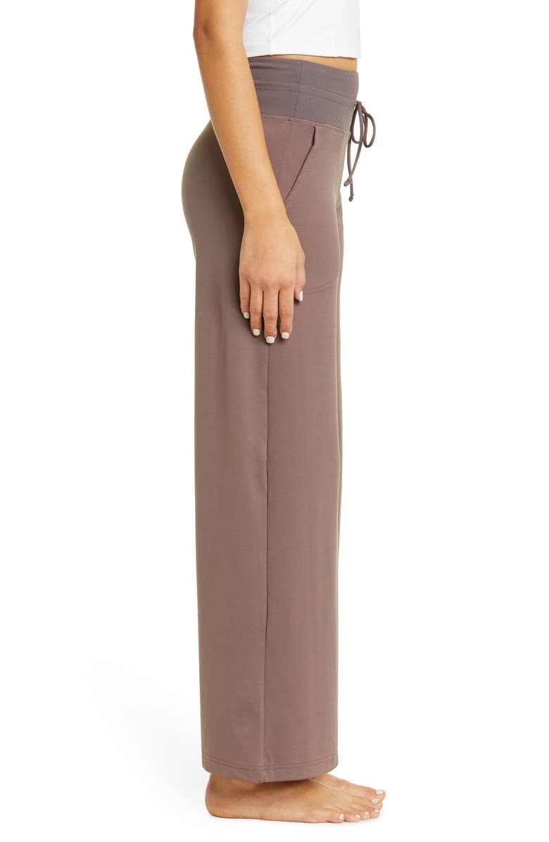 Zella OSR Renew High Waist Wide Leg Pants, Alternate, color, Grey Sparrow