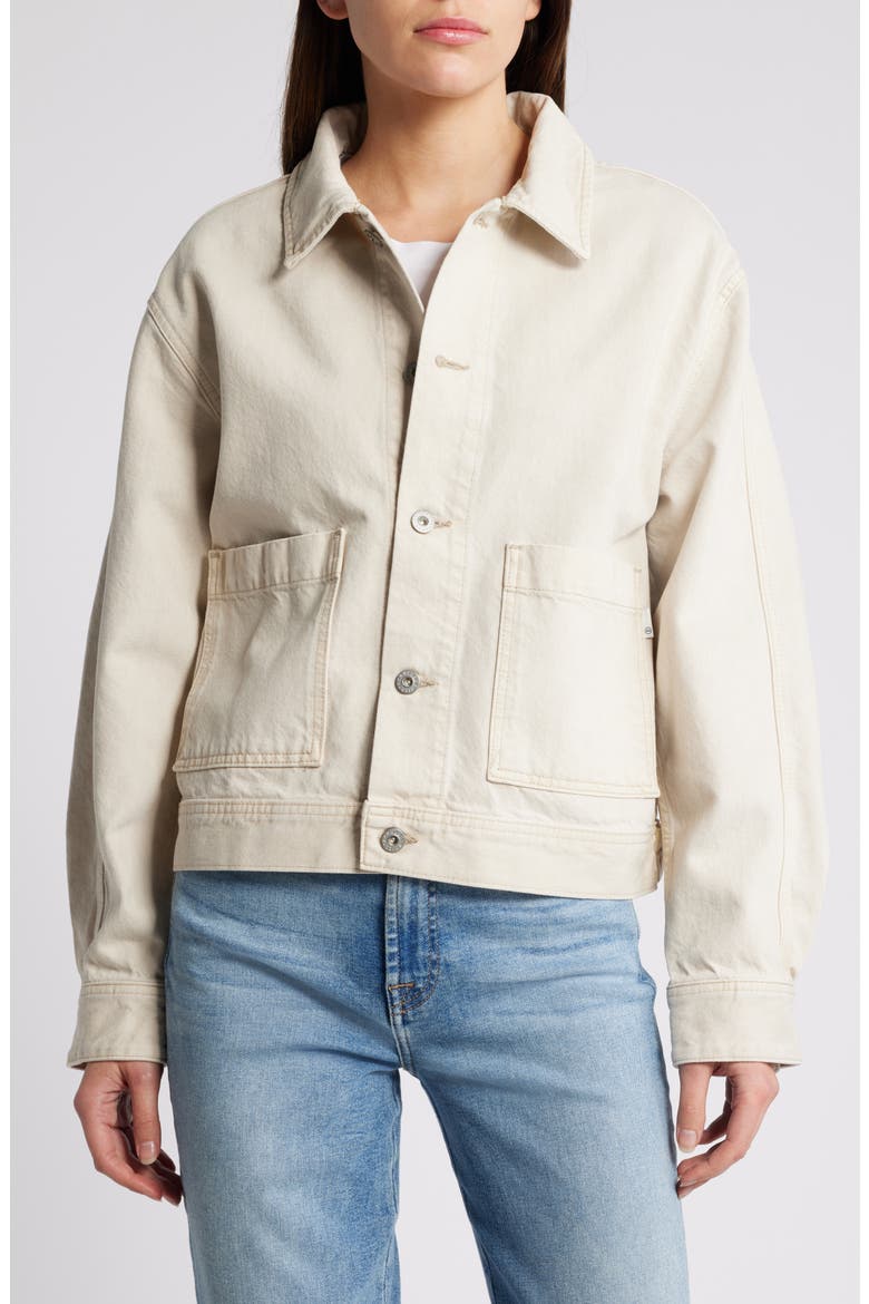 Genni Denim Jacket, Alternate, color, SULFUR DESERT ROCK