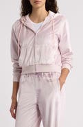 rag & bone rb Miramar Velvet Zip Up Hoodie