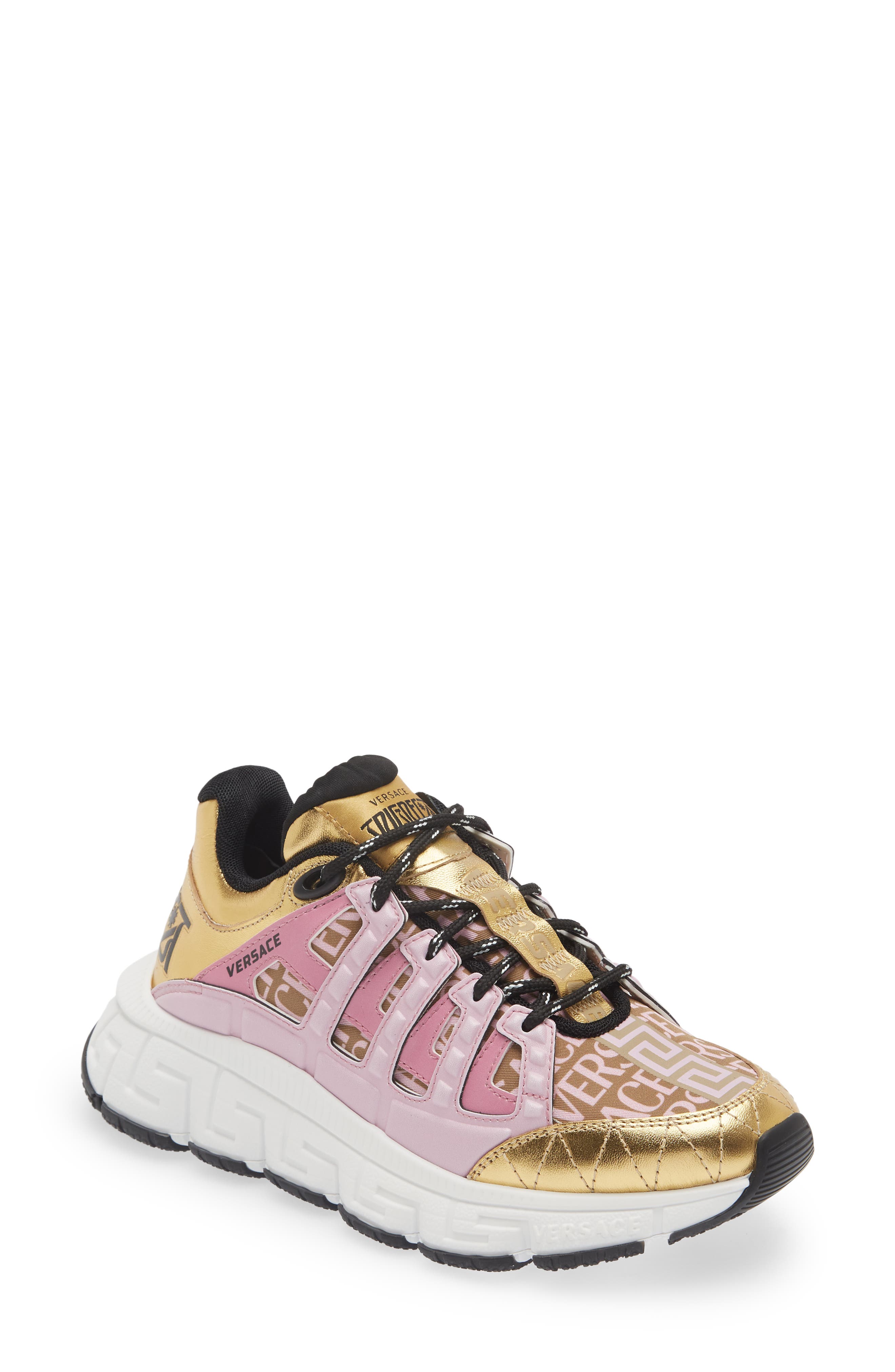Versace Trigreca Low Top Sneaker, Main, color, 