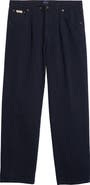 Noah Brushed Back Pleated Organic Cotton Jeans
