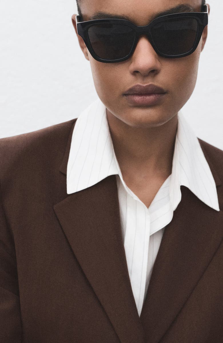 MANGO Suit Jacket, Alternate, color, Chocolate