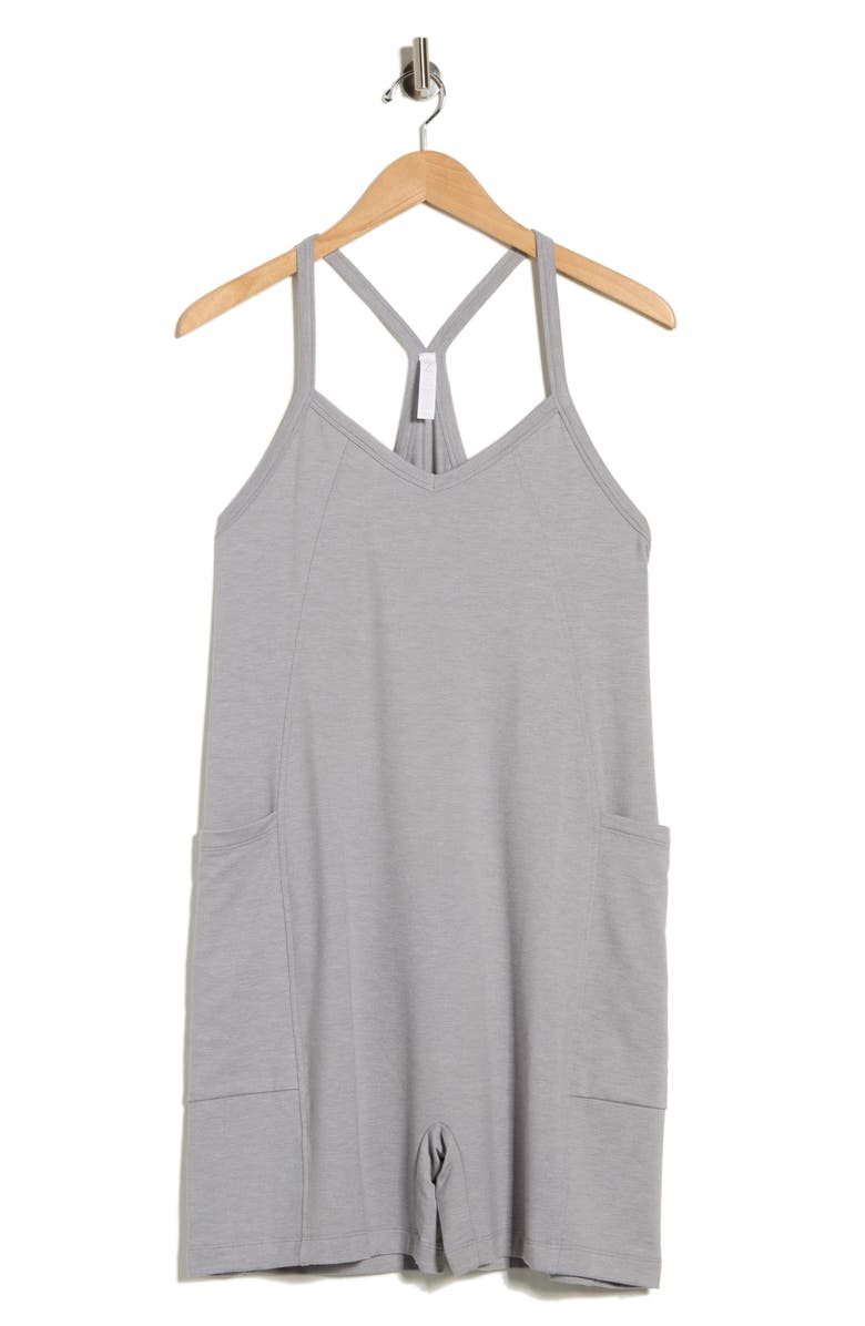 Z by Zella Change Of Heart Romper, Alternate, color, Grey Ultimate Heather