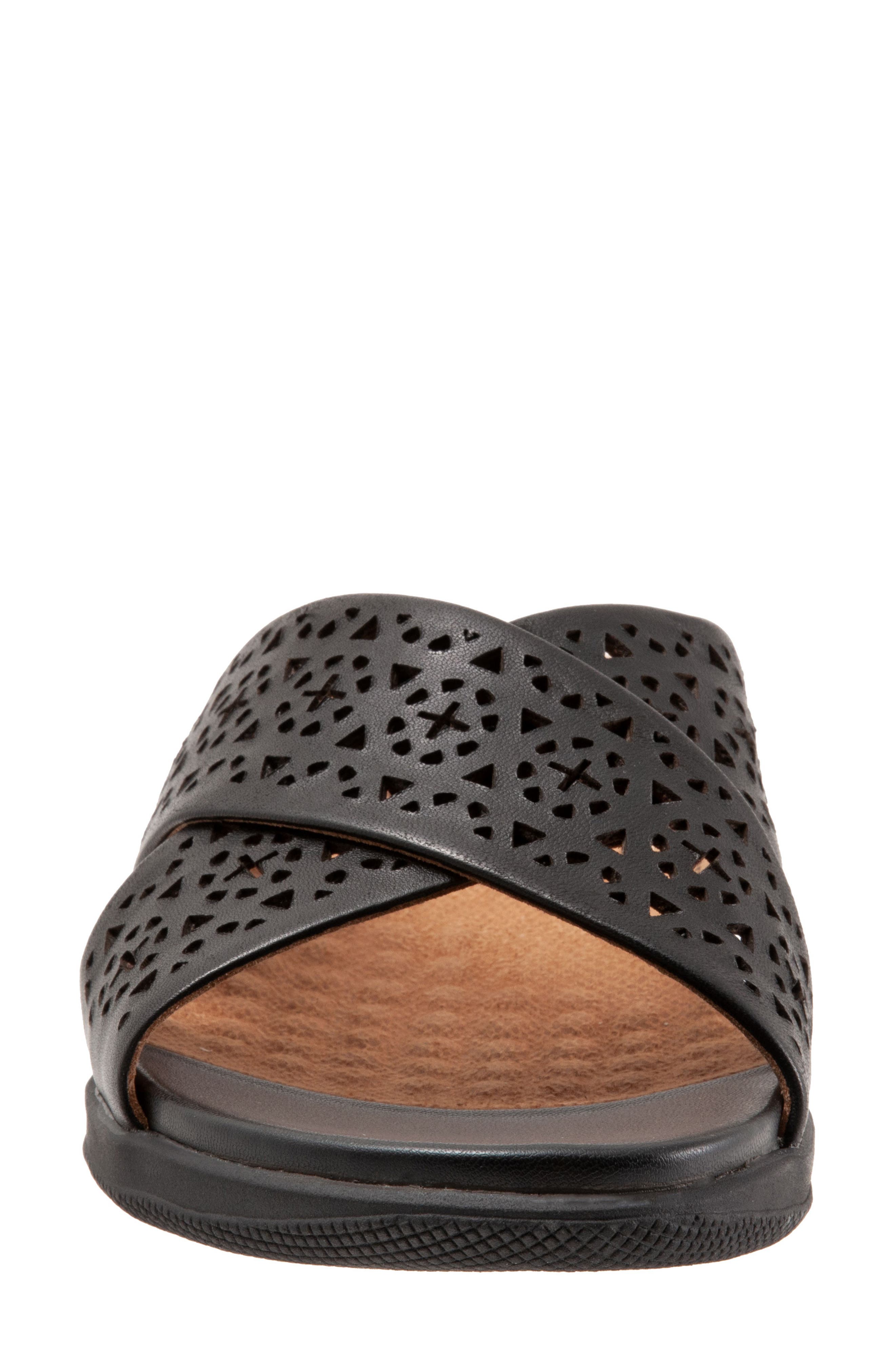 SoftWalk<sup>®</sup> Tillman Leather Cross Strap Slide Sandal, Alternate, color, 