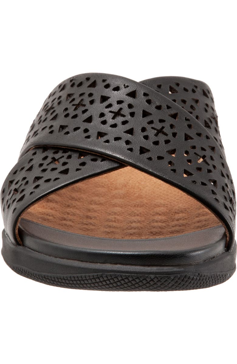 SoftWalk<sup>®</sup> Tillman Leather Cross Strap Slide Sandal, Alternate, color,