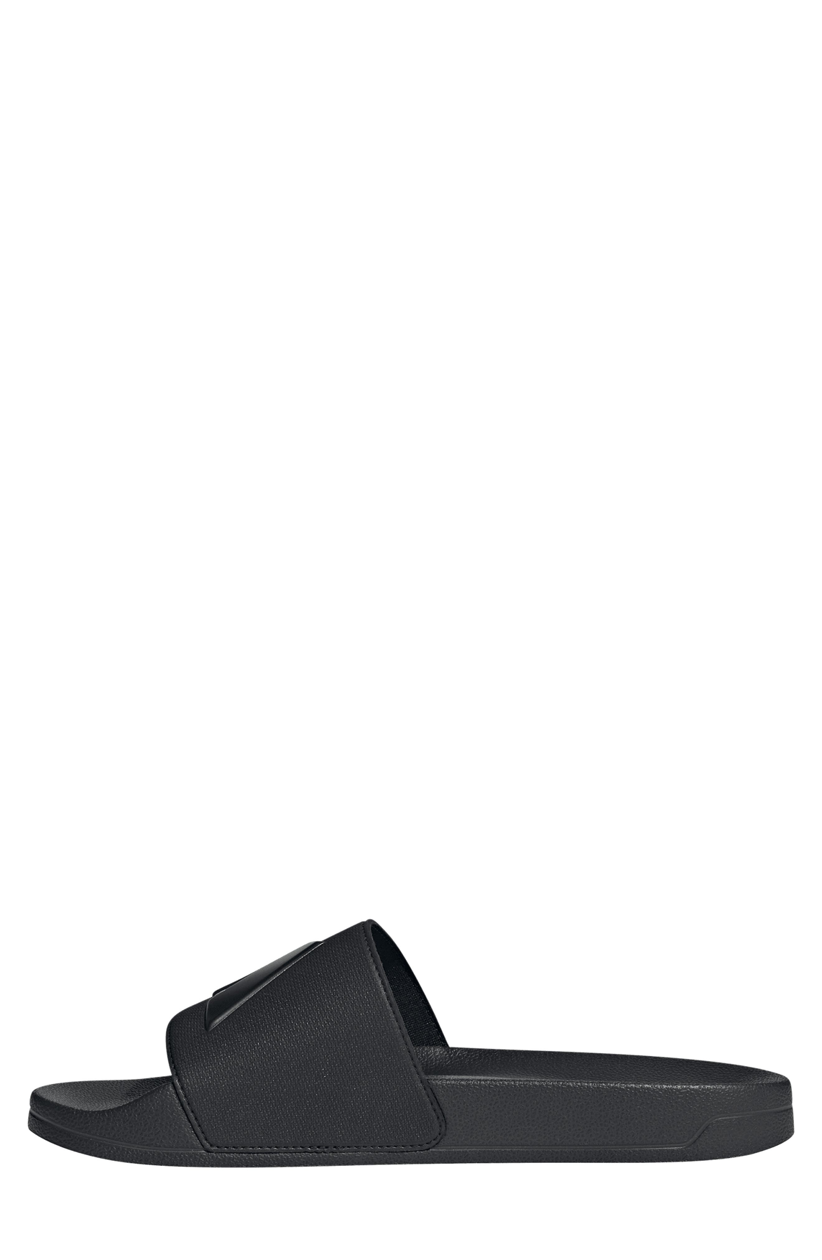Adilette Shower Slide, Alternate, color, BLACK/ BLACK/ BLACK