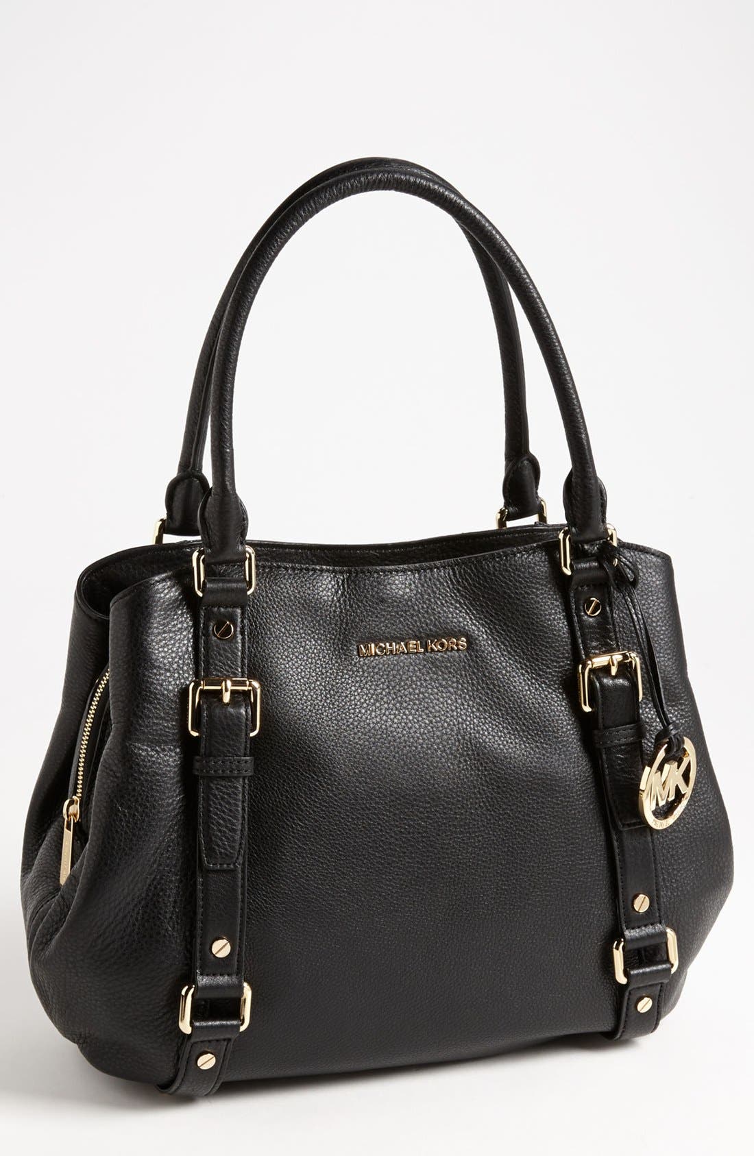 'Bedford - Large' Satchel, Main, color, BLACK