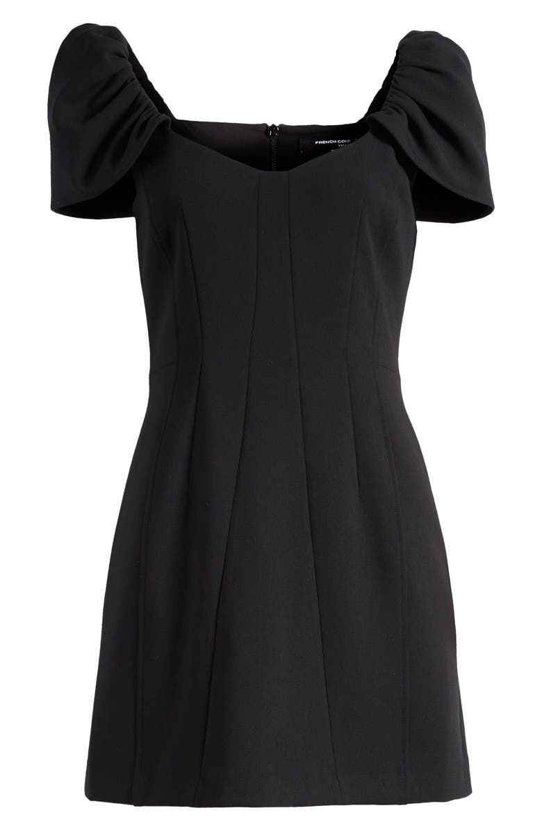 French Connection Whisper Flutter Sleeve Minidress, Alternate, color, Blackout