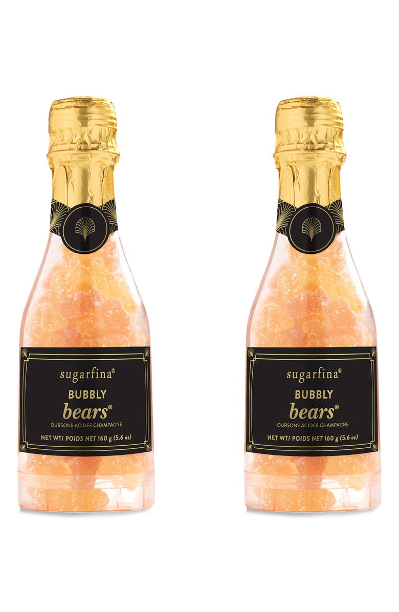 sugarfina Set of 2 Bubbly Bears Bottle Duo, Main, color, 