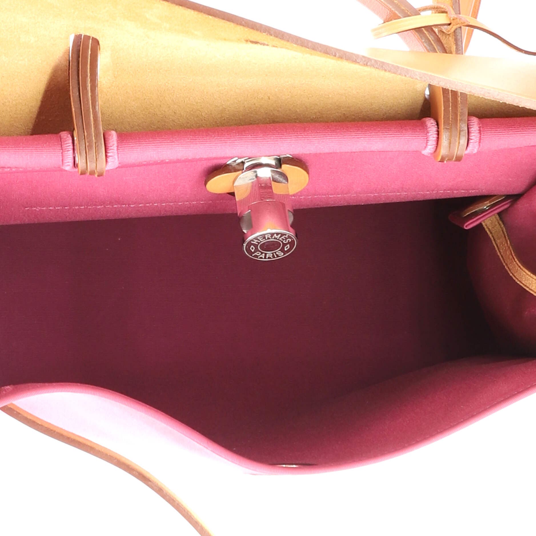 Herbag Zip Leather and Toile 31, Alternate, color, Pink