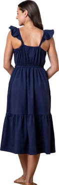 Hope & Henry Women's Organic Knit Flounce Dress
