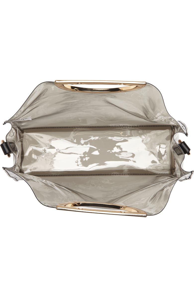 BP. Mini Translucent Metal Handle Bag, Alternate, color,