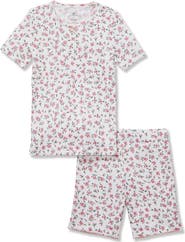 Petite Plume Pink Floral Pointelle Short Set