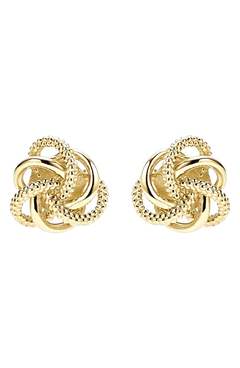 LAGOS Love Knot Stud Earrings, Main, color,