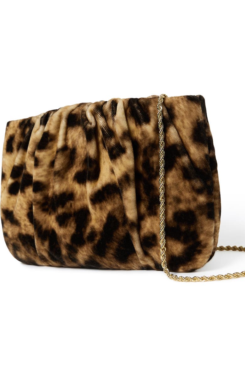 Loeffler Randall Serena Leopard Print Clutch, Alternate, color, Leopard