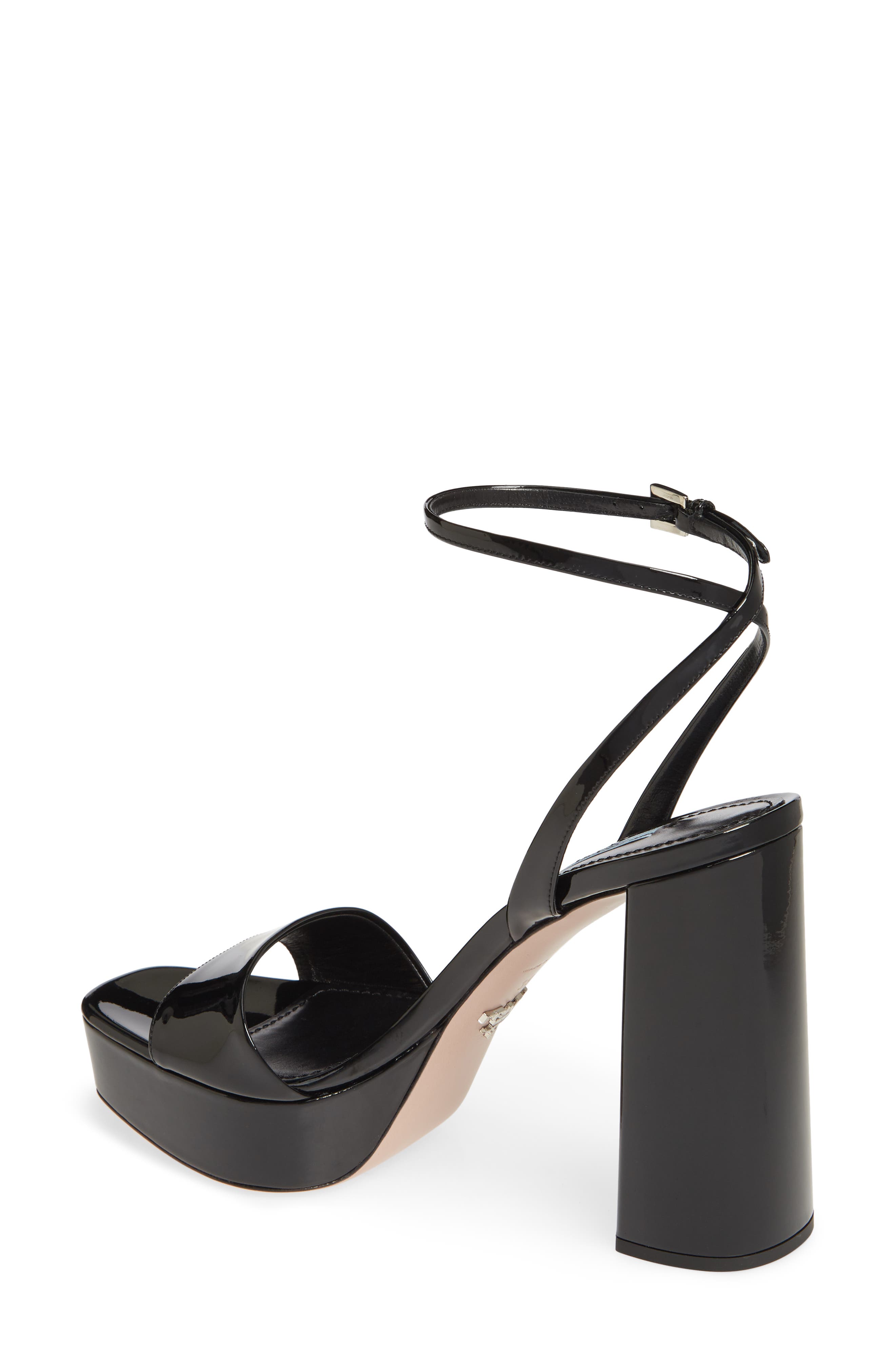 Prada Ankle Strap Platform Sandal, Alternate, color, 