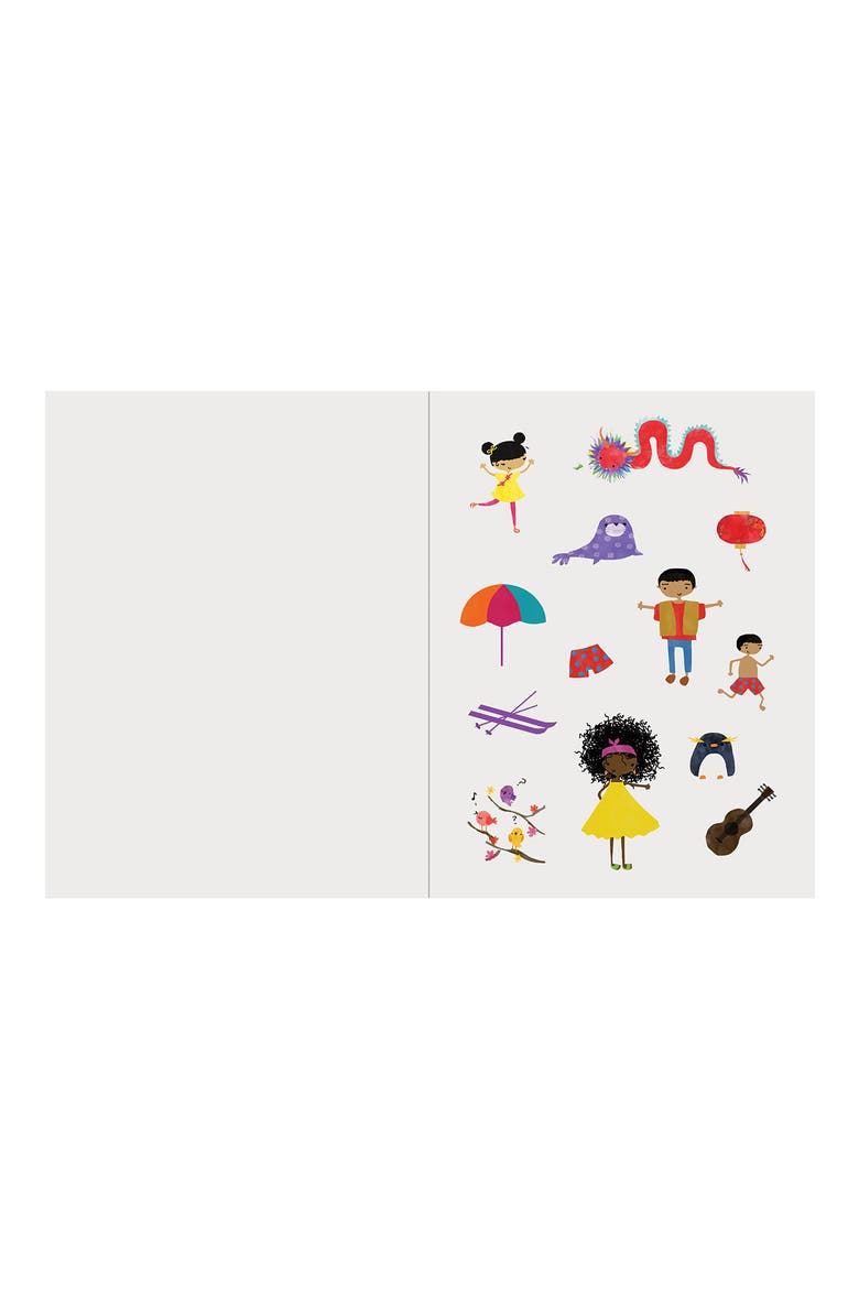 'The Book of Cultures' Sticker Book, Alternate, color, YELLOW
