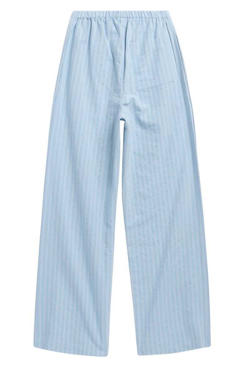 Kids' Pull-On Cotton Blend Woven Pants, Alternate, color, BLUE FALLS STRIPE
