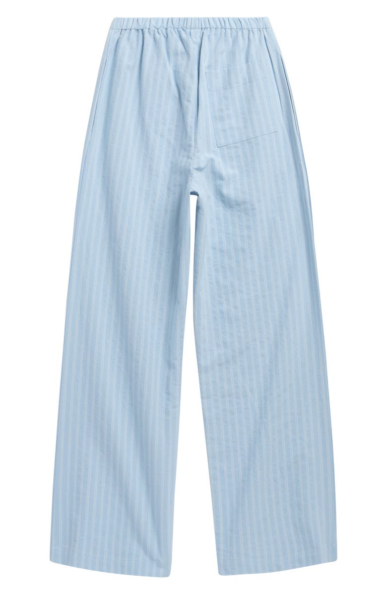 Treasure & Bond Kids' Pull-On Cotton Blend Woven Pants, Alternate, color, Blue Falls Stripe