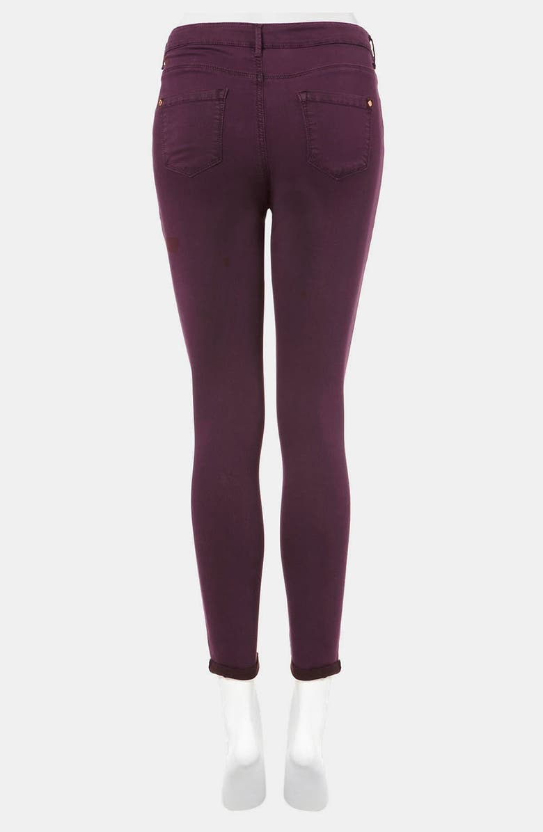 Topshop Moto 'Leigh' Skinny Jeans, Alternate, color, 