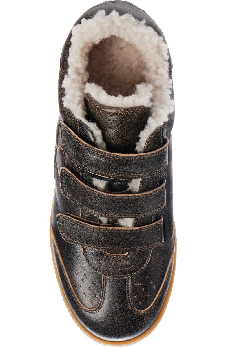 Isabel Marant Beth Genuine Shearling Lined Low Top Sneaker, Alternate, color,