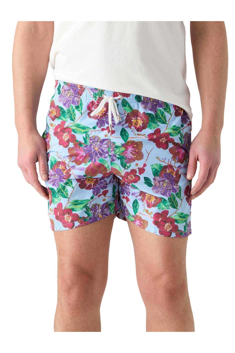 Connery Drawstring Swim Trunk, Main, color, Light Blue