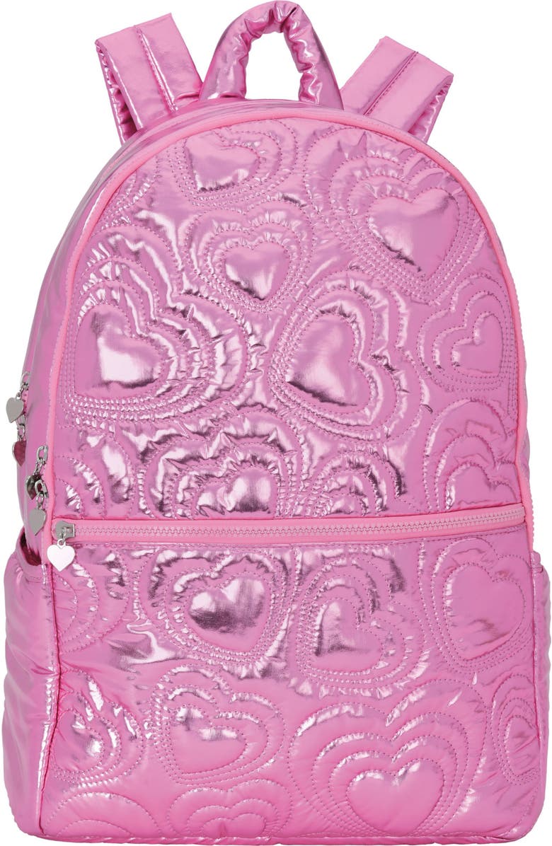 Iscream Kids' Quilted Heart Backpack, Main, color,