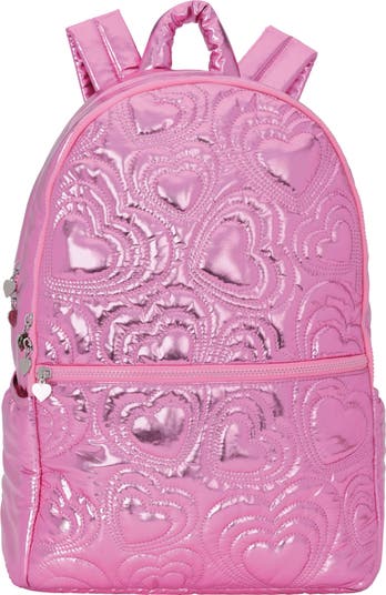 ●ILLIGO● Heart Quilted Backpack Black 5010515930 Amazon.com | Jessica Simpson Mini Metallic Quilted Backpack