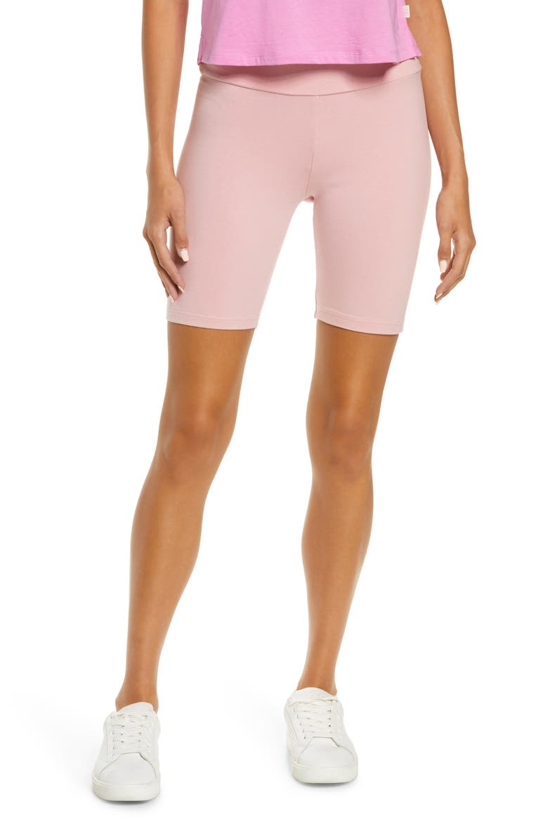 Rilynn Lounge Bike Shorts, Main, color, CLAY PINK