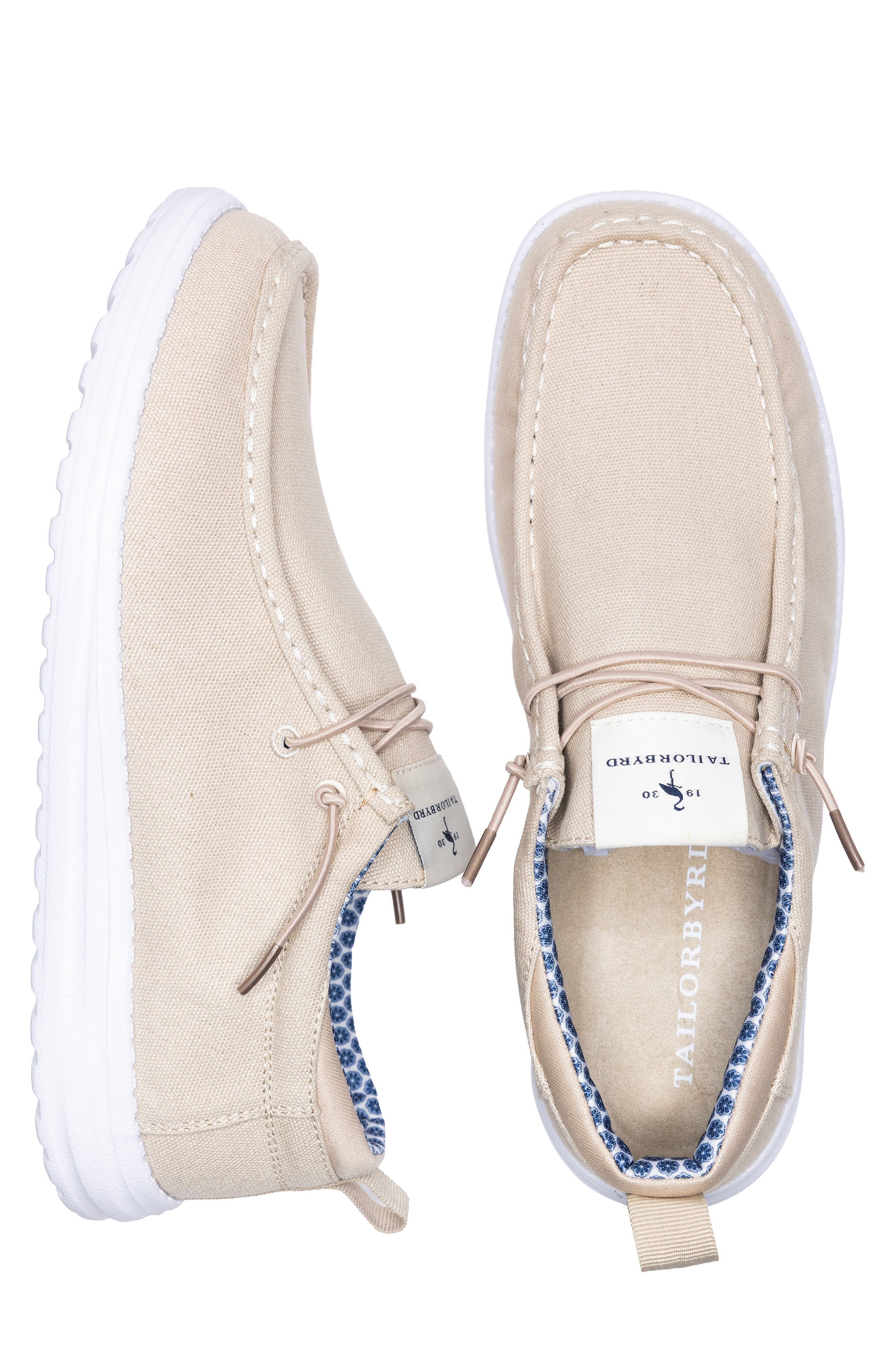 TailorByrd Guy Canvas Boat Shoe, Alternate, color, Taupe