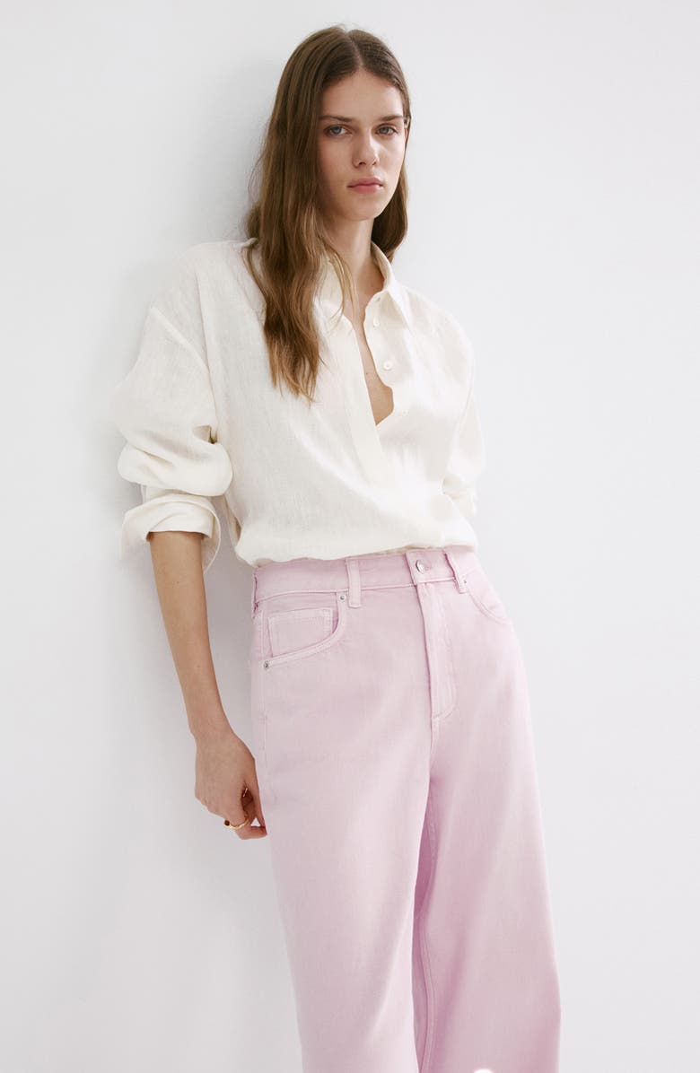 MANGO Low Rise Straight Leg Jeans, Alternate, color,