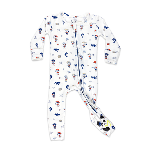 Bellabu Bear Baby Pirate Convertible Footie 