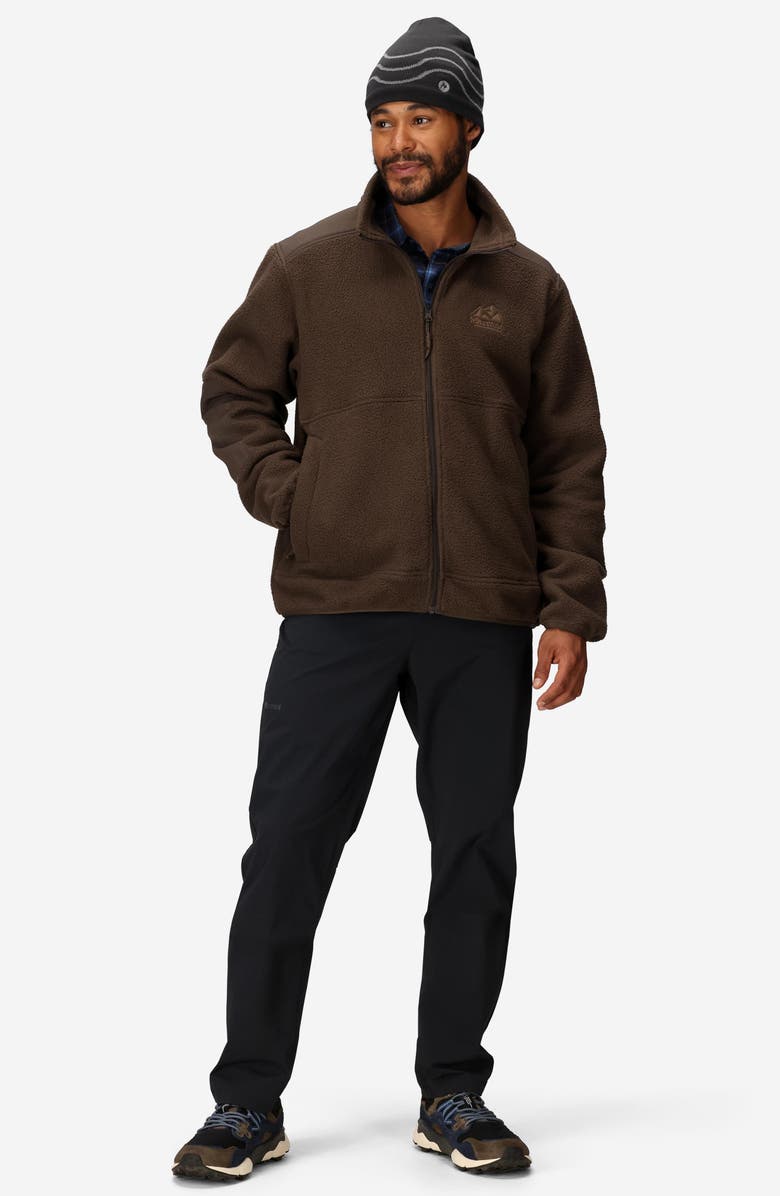 Marmot Wanderer High Pile Fleece Jacket, Alternate, color, Hickory Nut