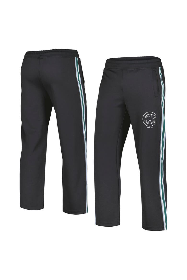 Men's PLEASURES Black Chicago Cubs Ballpark Track Pants, Alternate, color, Black